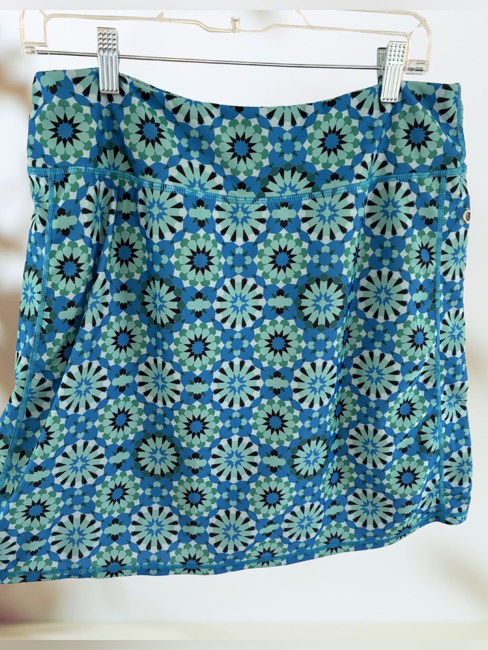 Tranquility Colorado Clothing Blue Kaleidoscope Modest Athletic Skort XXL